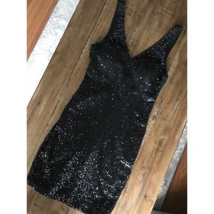 Love Reign Black Sequin Cocktail/Party Dress.